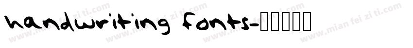 handwriting fonts字体转换